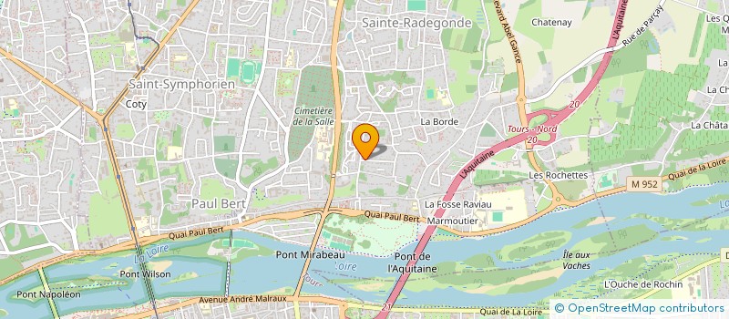 localisation de l'entreprise MONSIEUR CHRISTIAN DELALEU  TOURS