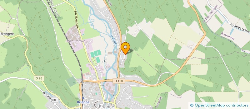 localisation de l'entreprise MONSIEUR CHRISTIAN DELAPORTE  LE BEC-HELLOUIN