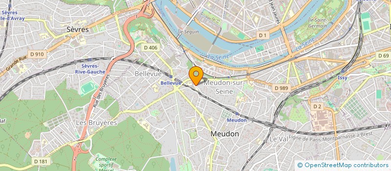 localisation de l'entreprise MONSIEUR CHRISTIAN DELARUELLE à MEUDON