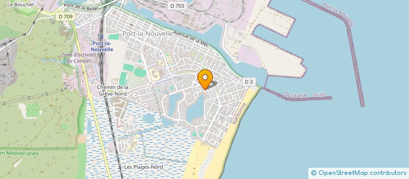 localisation de l'entreprise MONSIEUR CHRISTIAN DELATER  PORT LA NOUVELLE