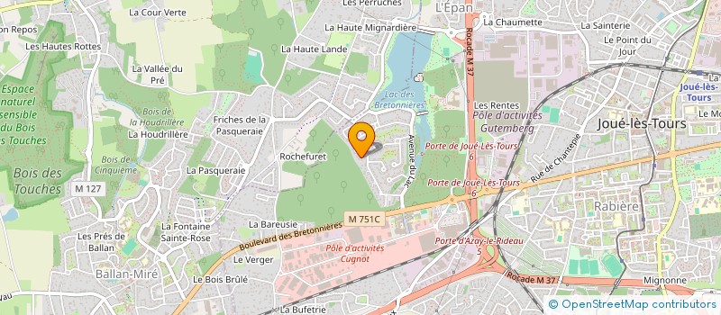 localisation de l'entreprise MONSIEUR CHRISTIAN DELAVAL  JOUE-LES-TOURS