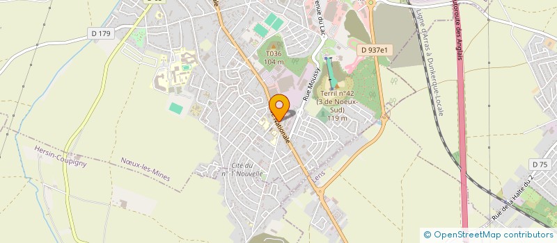 localisation de l'entreprise MONSIEUR CHRISTIAN DELBOS  NOEUX LES MINES