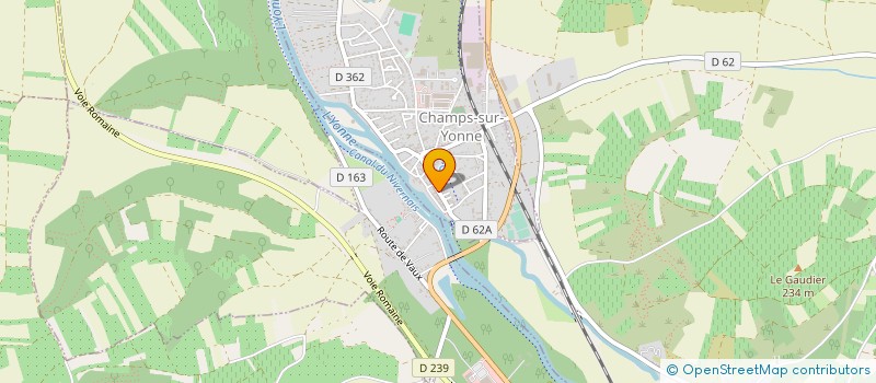 localisation de l'entreprise MONSIEUR CHRISTIAN DELCROIX  AUGY