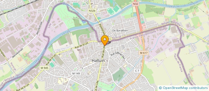 localisation de l'entreprise MONSIEUR CHRISTIAN DELEPINE à HALLUIN