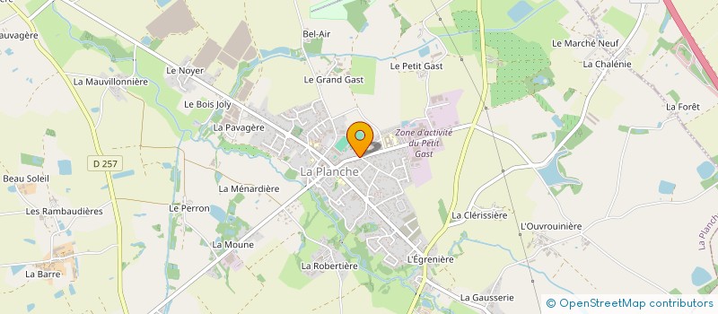 localisation de l'entreprise MONSIEUR CHRISTIAN DELHOMMEAU  LA PLANCHE