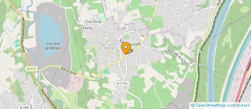 localisation de l'entreprise MONSIEUR CHRISTIAN DELMAS  MILLERY