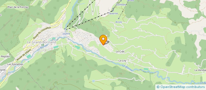 localisation de l'entreprise MONSIEUR CHRISTIAN DELOCHE  LE GRAND-BORNAND