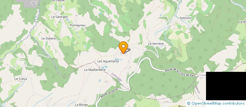 localisation de l'entreprise MONSIEUR CHRISTIAN DELORME  COURZIEU