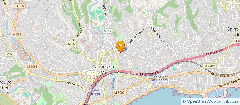 localisation de l'entreprise MONSIEUR CHRISTIAN DELORME à CAGNES-SUR-MER