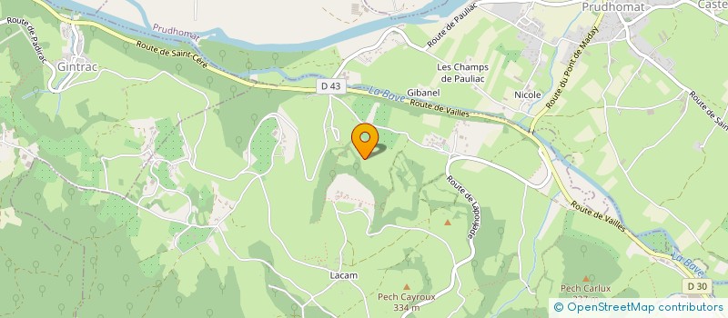 localisation de l'entreprise MONSIEUR CHRISTIAN DELPECH  SAINT-MICHEL-LOUBEJOU