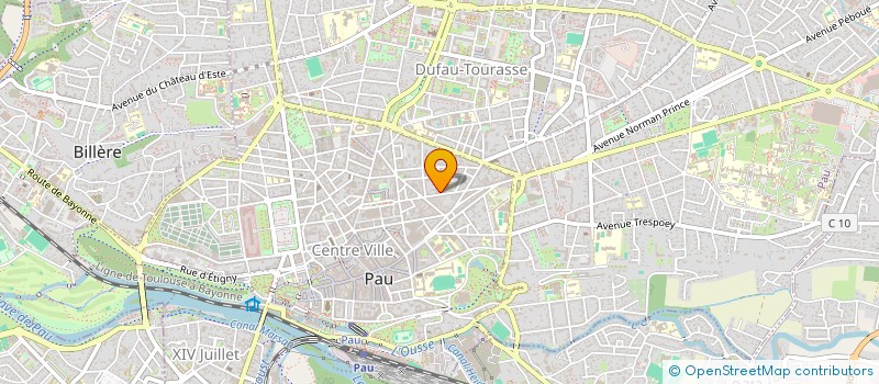 localisation de l'entreprise MONSIEUR CHRISTIAN DELSAUX à PAU