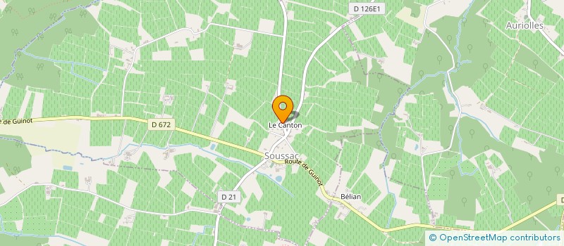 localisation de l'entreprise MONSIEUR CHRISTIAN DELUGIN  SOUSSAC