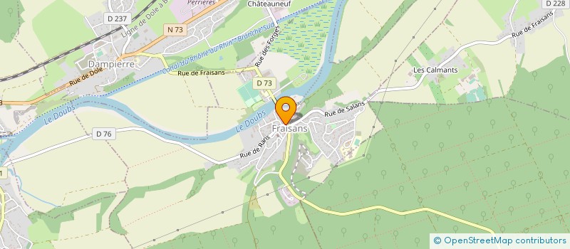 localisation de l'entreprise MONSIEUR CHRISTIAN DEMESMAY  FRAISANS