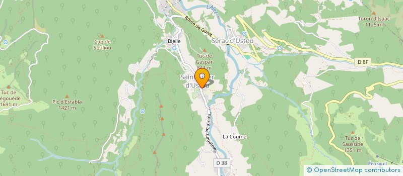 localisation de l'entreprise MONSIEUR CHRISTIAN DENAMIEL à USTOU