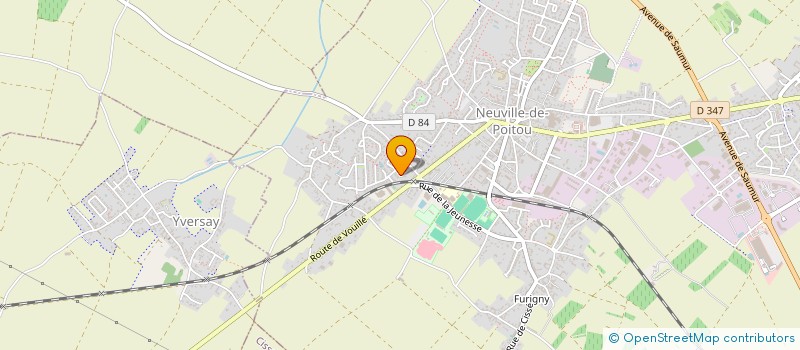 localisation de l'entreprise MONSIEUR CHRISTIAN DENIBEAU  NEUVILLE-DE-POITOU