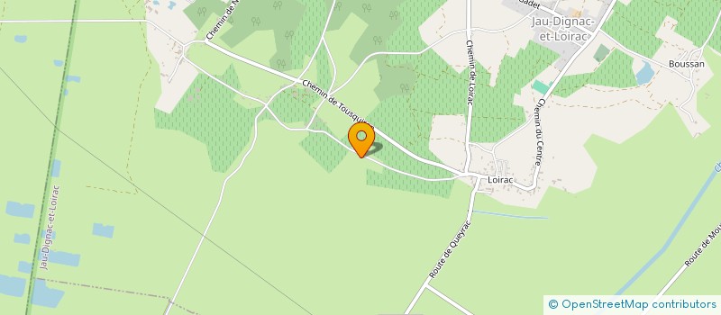 localisation de l'entreprise MONSIEUR CHRISTIAN DENIS  JAU-DIGNAC-LOIRAC