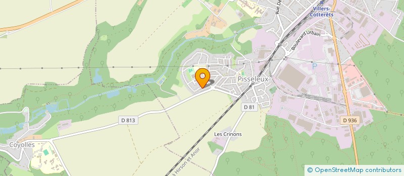 localisation de l'entreprise MONSIEUR CHRISTIAN DENIS  VILLERS-COTTERETS