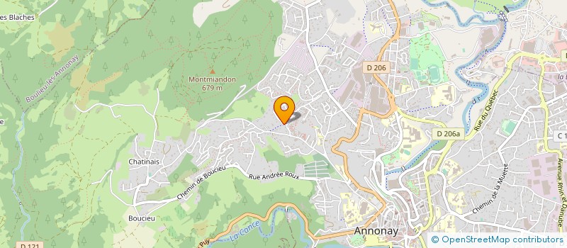 localisation de l'entreprise MONSIEUR CHRISTIAN DENIS  ANNONAY