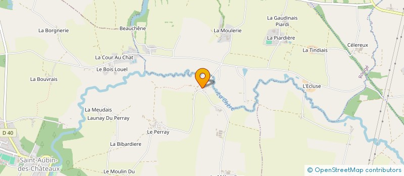 localisation de l'entreprise MONSIEUR CHRISTIAN DEREL  SAINT-AUBIN-DES-CHATEAUX