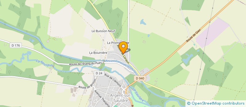 localisation de l'entreprise MONSIEUR CHRISTIAN DEROUET  ARGENT-SUR-SAULDRE