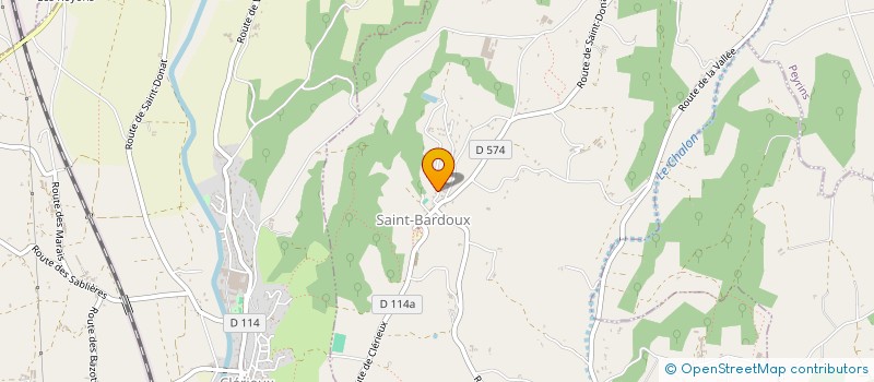 localisation de l'entreprise MONSIEUR CHRISTIAN DEROUX  SAINT-BARDOUX