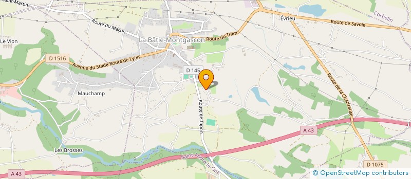 localisation de l'entreprise MONSIEUR CHRISTIAN DERRE  LA BATIE-MONTGASCON