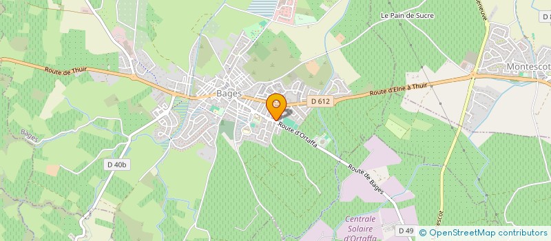 localisation de l'entreprise MONSIEUR CHRISTIAN DESAUNAY  BAGES