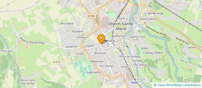 localisation de l'entreprise MONSIEUR CHRISTIAN DESBATS  OLORON-SAINTE-MARIE