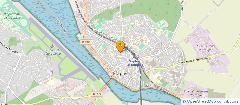 localisation de l'entreprise MONSIEUR CHRISTIAN DESCAMPS à ETAPLES