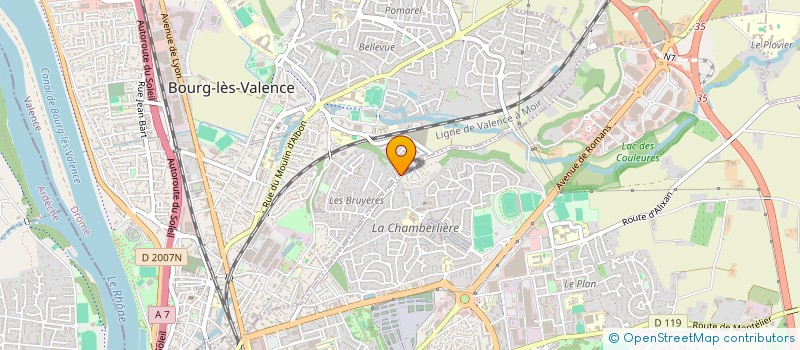 localisation de l'entreprise MONSIEUR CHRISTIAN DESFONDS à BOURG-LES-VALENCE
