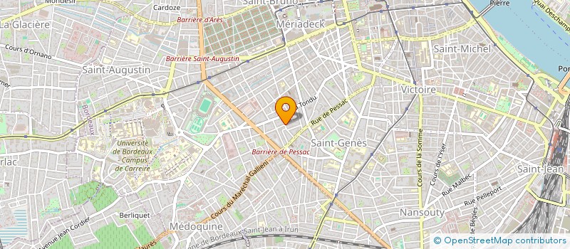 localisation de l'entreprise MONSIEUR CHRISTIAN DESILE à BORDEAUX