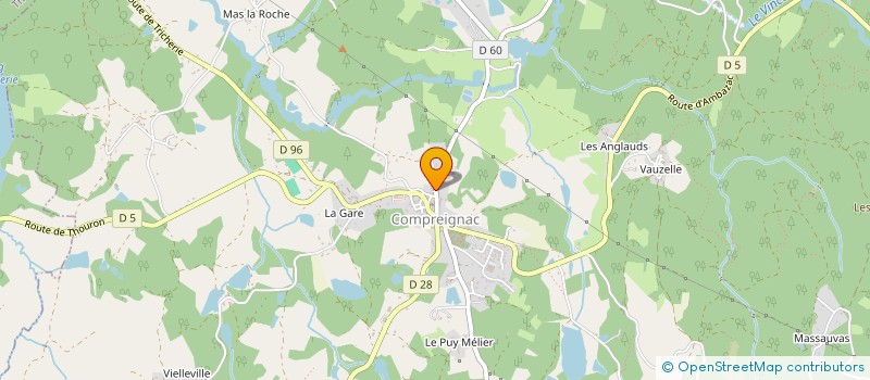 localisation de l'entreprise MONSIEUR CHRISTIAN DESLIOT à COMPREIGNAC