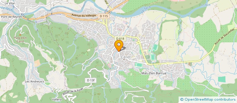 localisation de l'entreprise MONSIEUR CHRISTIAN DESMETTRE  CERET