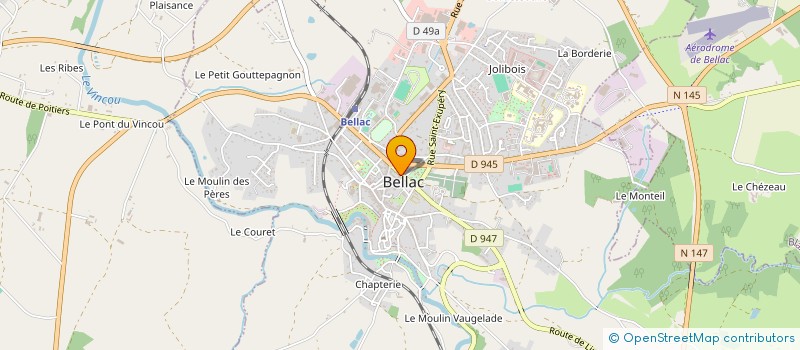 localisation de l'entreprise MONSIEUR CHRISTIAN DESSET à BELLAC