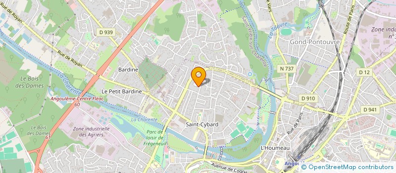 localisation de l'entreprise MONSIEUR CHRISTIAN DESVERGNES à ANGOULEME