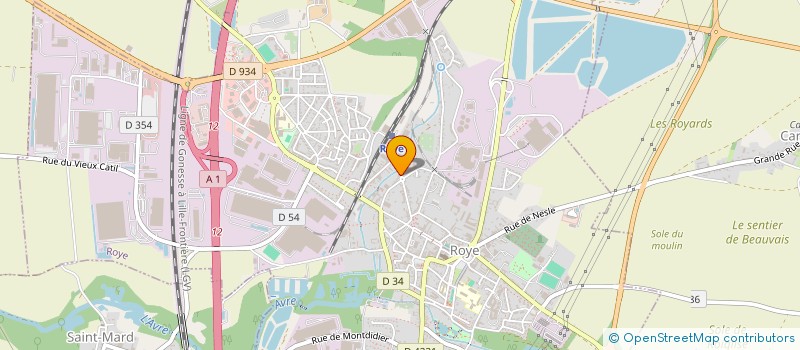 localisation de l'entreprise MONSIEUR CHRISTIAN DETROISIEN  ROYE