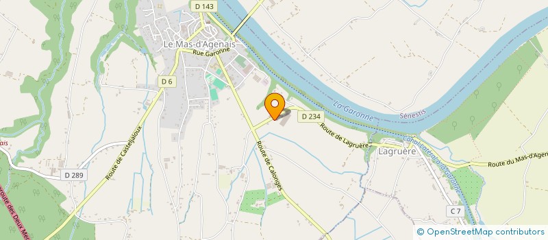 localisation de l'entreprise MONSIEUR CHRISTIAN DEUS  LE MAS D'AGENAIS