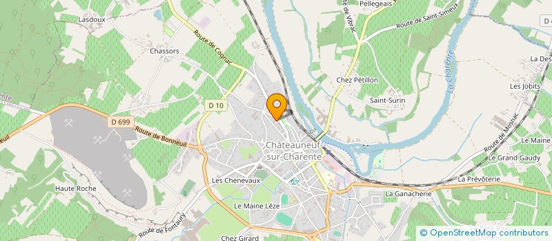 localisation de l'entreprise MONSIEUR CHRISTIAN DEVIGE  CHATEAUNEUF-SUR-CHARENTE