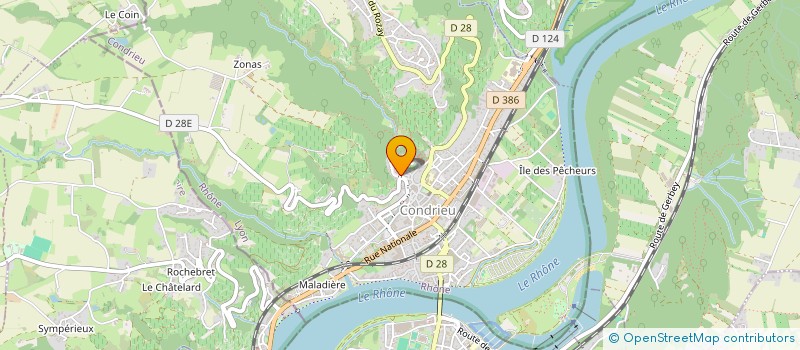 localisation de l'entreprise MONSIEUR CHRISTIAN DIAZ  CONDRIEU