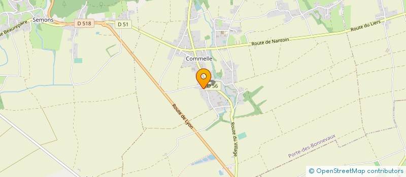 localisation de l'entreprise MONSIEUR CHRISTIAN DIDERON à PORTE-DES-BONNEVAUX