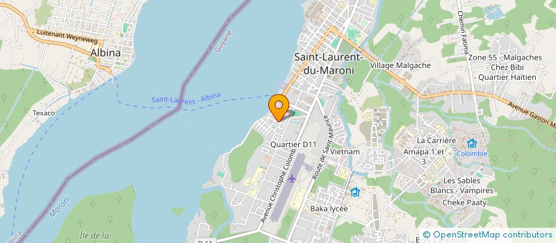 localisation de l'entreprise MONSIEUR CHRISTIAN DIKAN  SAINT-LAURENT-DU-MARONI
