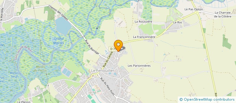 localisation de l'entreprise MONSIEUR CHRISTIAN DILLET  LE FENOUILLER