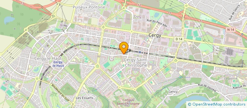 localisation de l'entreprise MONSIEUR CHRISTIAN DILOISY à CERGY