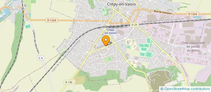 localisation de l'entreprise MONSIEUR CHRISTIAN DILU KEMBO  CREPY-EN-VALOIS