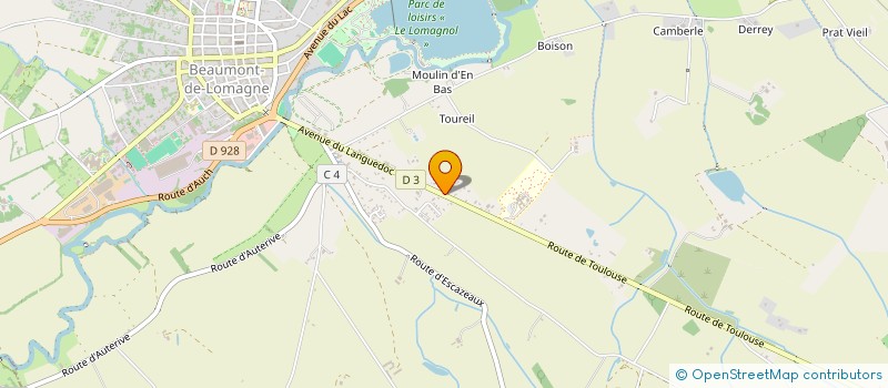 localisation de l'entreprise MONSIEUR CHRISTIAN DIRAT  MAUBEC