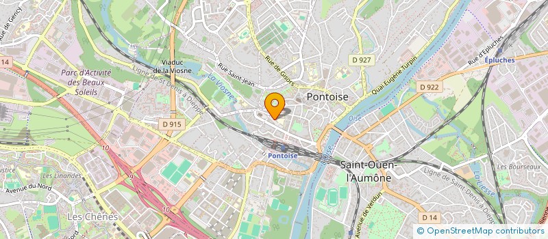 localisation de l'entreprise MONSIEUR CHRISTIAN DJEUGA TCHAKO  PONTOISE