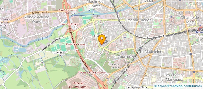 localisation de l'entreprise MONSIEUR CHRISTIAN DJURUWA ILUNGA à RENNES