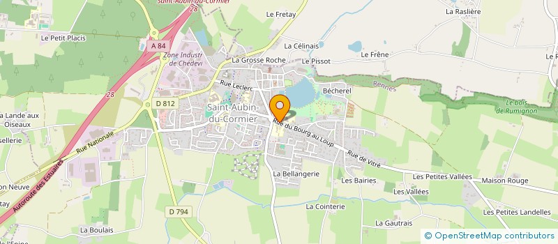 localisation de l'entreprise MONSIEUR CHRISTIAN DOMEC à SAINT-AUBIN-DU-CORMIER