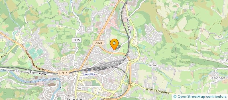 localisation de l'entreprise MONSIEUR CHRISTIAN DOMEC  LOURDES