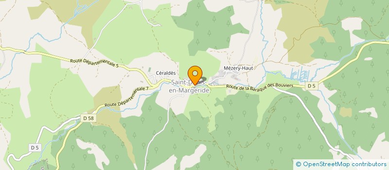 localisation de l'entreprise MONSIEUR CHRISTIAN DOMERGUE  SAINT-DENIS-EN-MARGERIDE